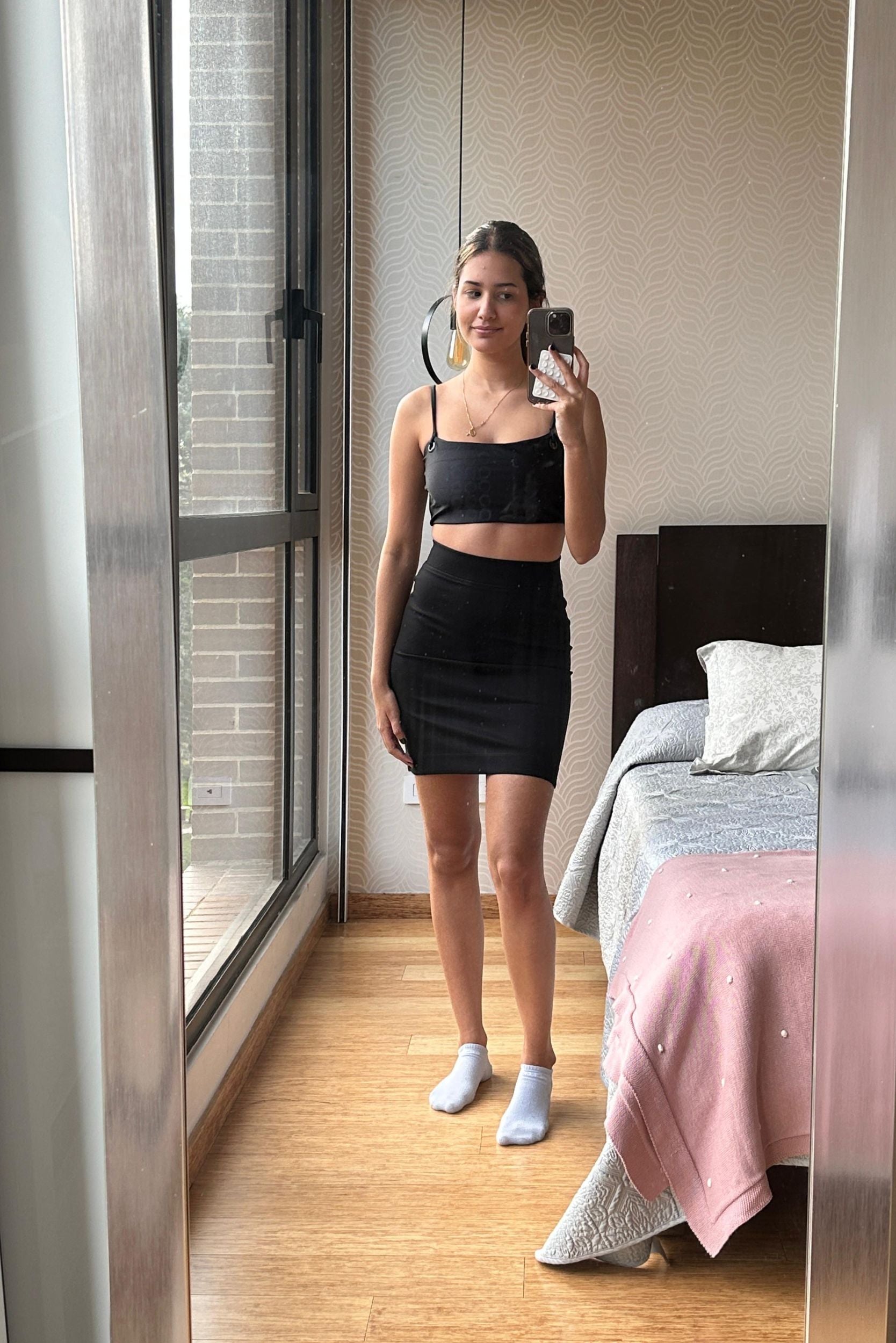 Sample falda negro XS S M L set 62