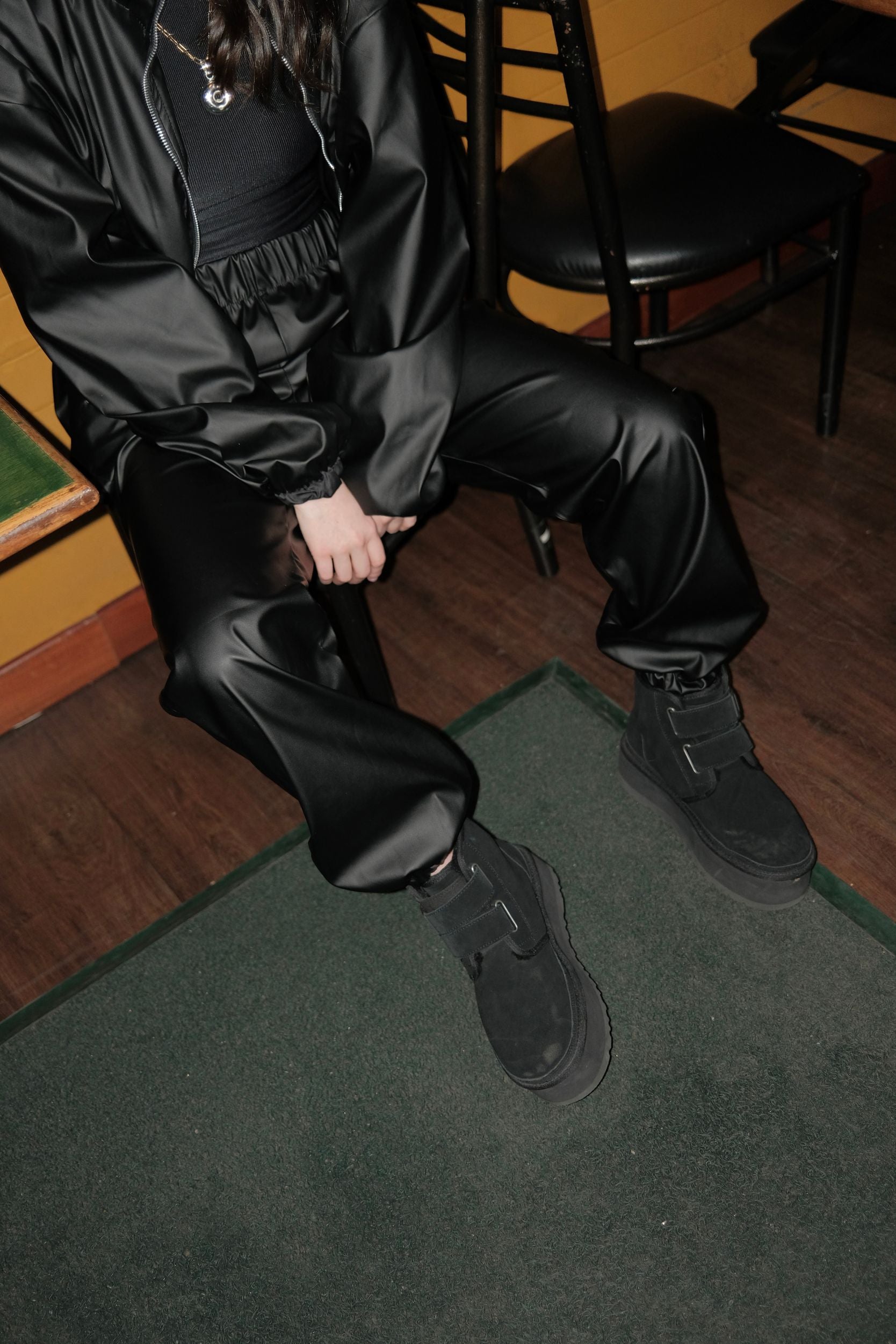 Chaqueta Acero tipo cuero