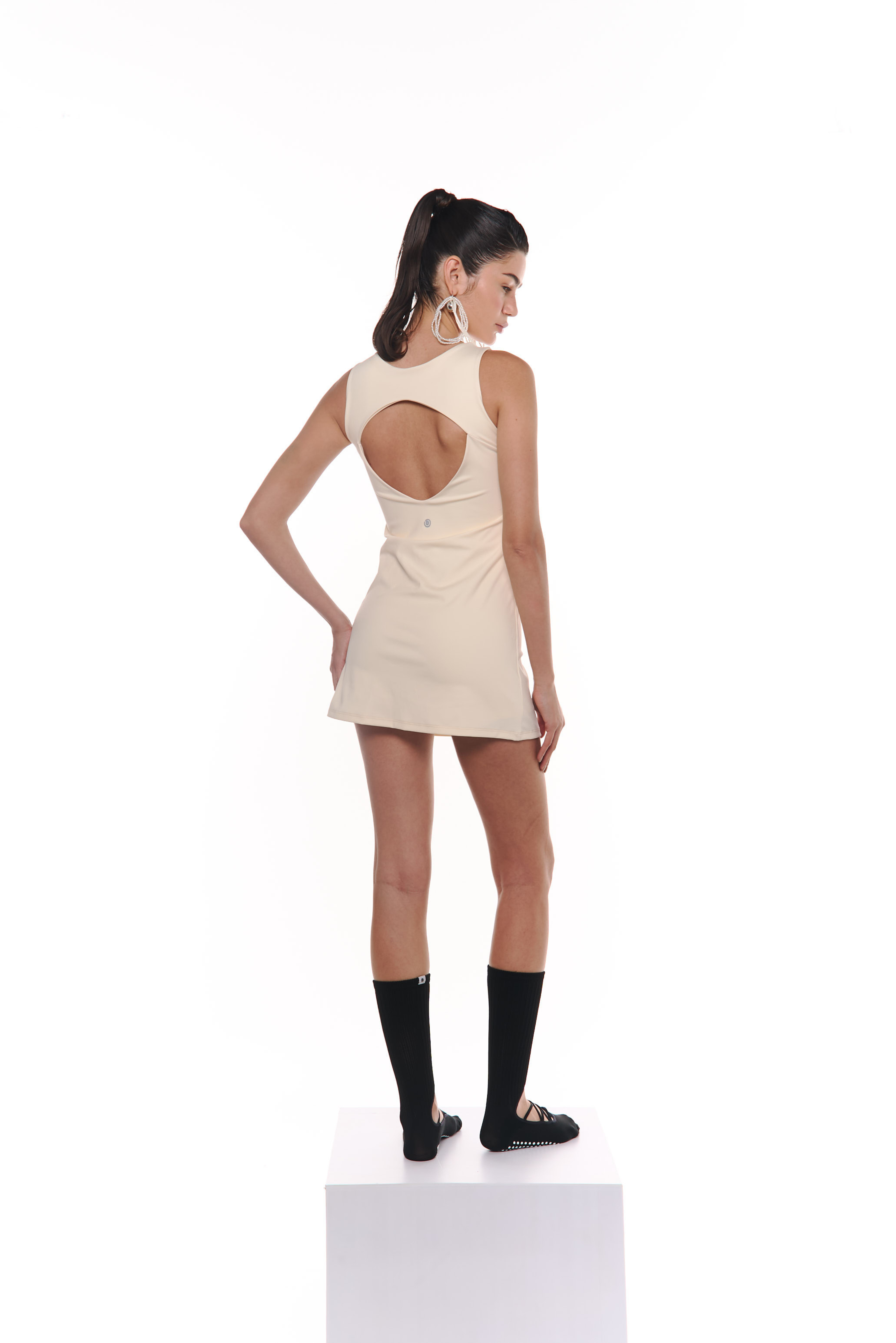 Fashion Brew Dress Beige