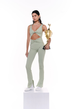 Hot Yoga Hot Girls One-Piece Verde salvia