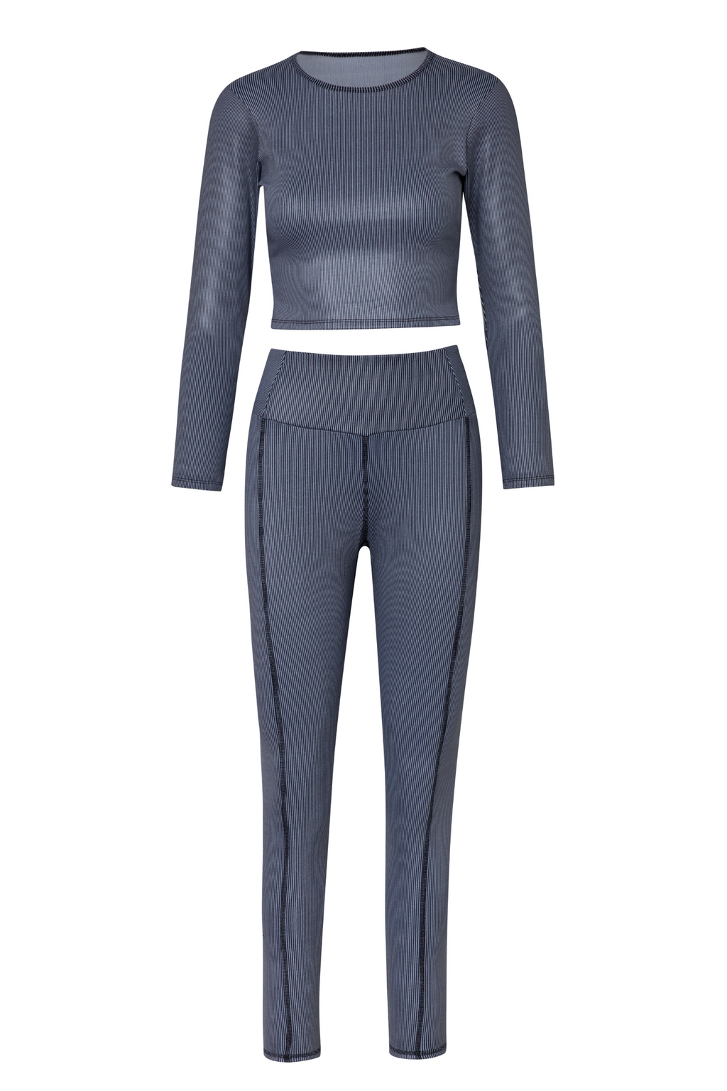 Legging rib tiro alto