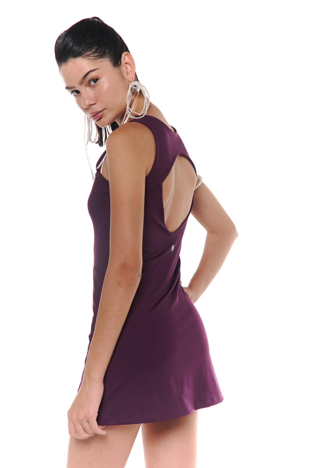 Fashion Brew Dress Berenjena