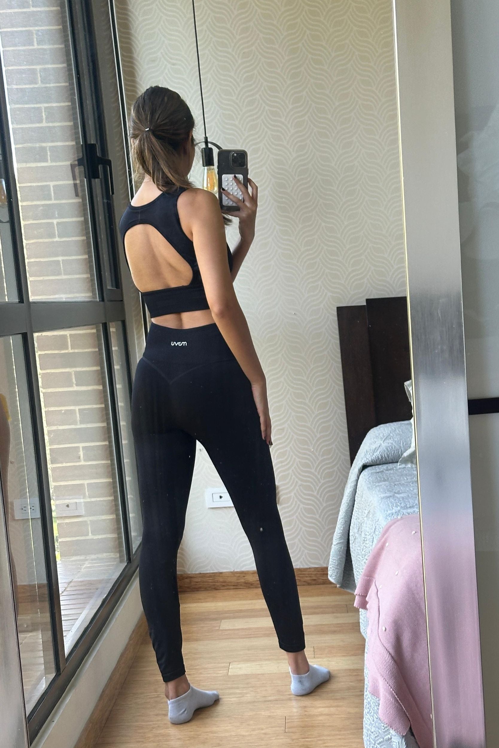 Sample legging negro S look 44