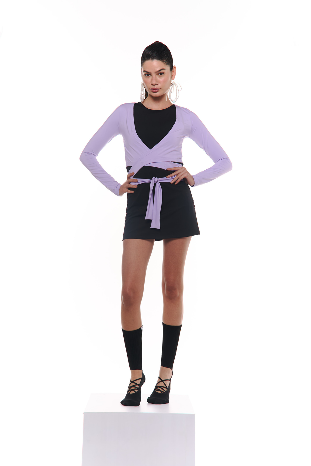 Fashion brew long sleeve licrada lila