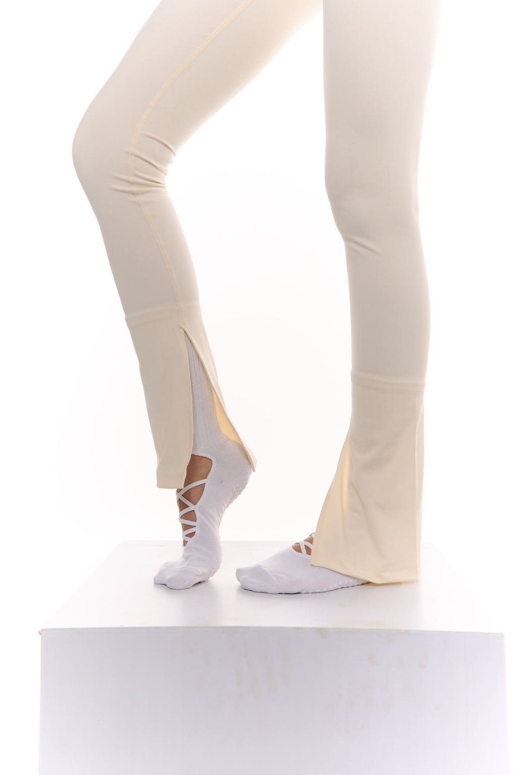 Legging Beige bota flare beige