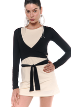 Fashion brew long sleeve algodon negro