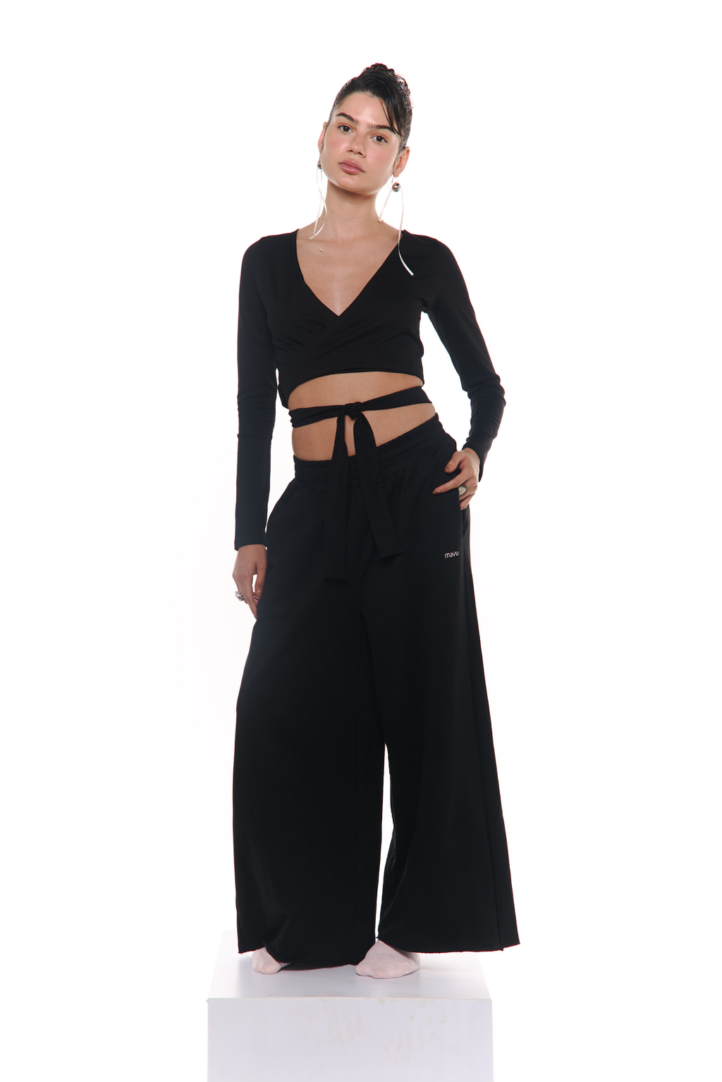 Fashion brew long sleeve algodon negro