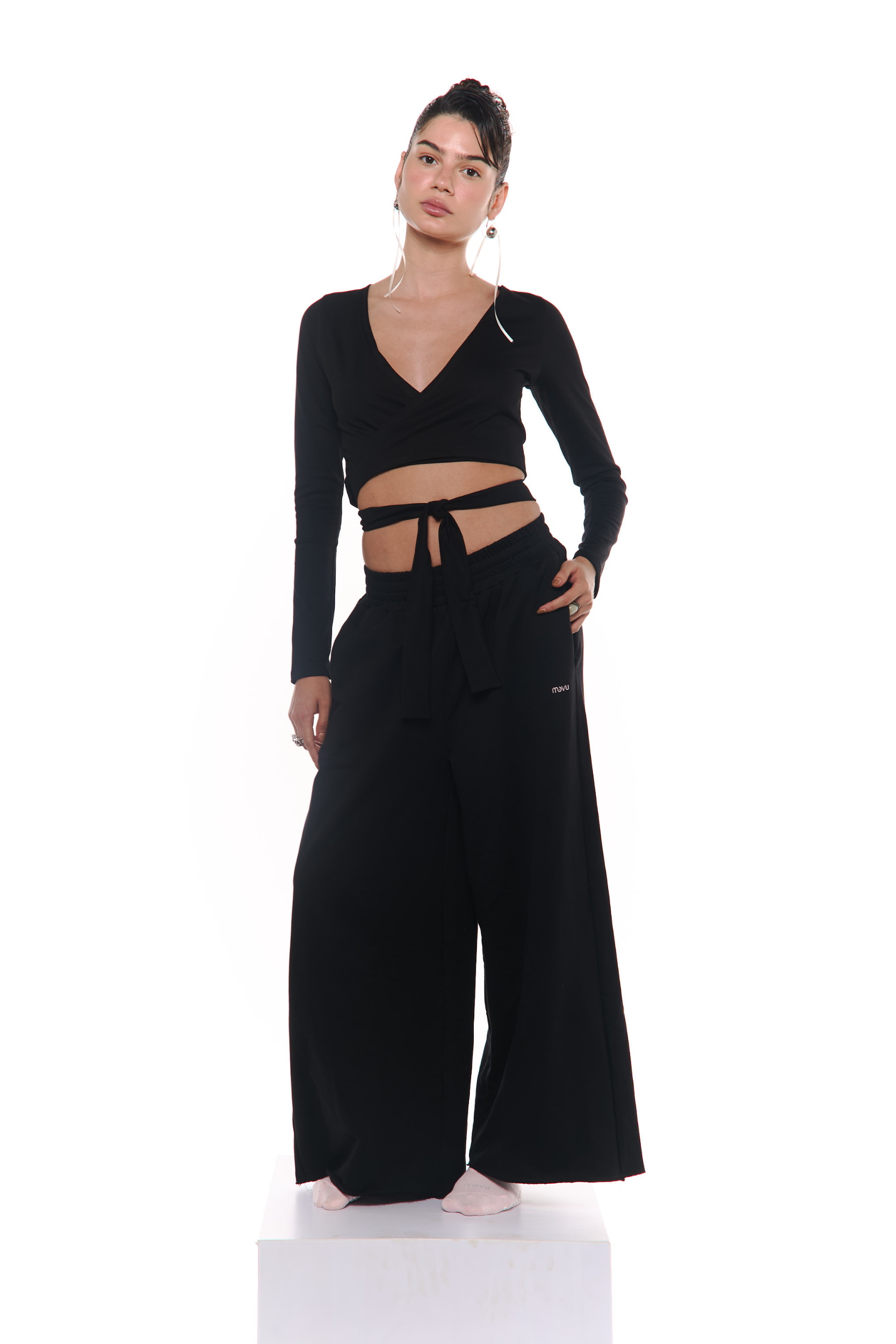 Fashion brew long sleeve algodon negro