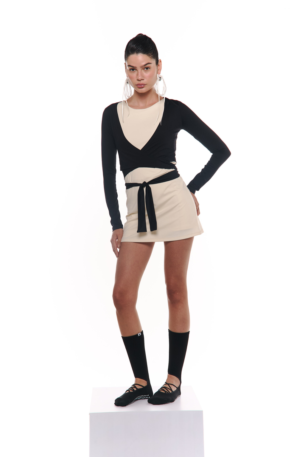 Fashion brew long sleeve algodon negro