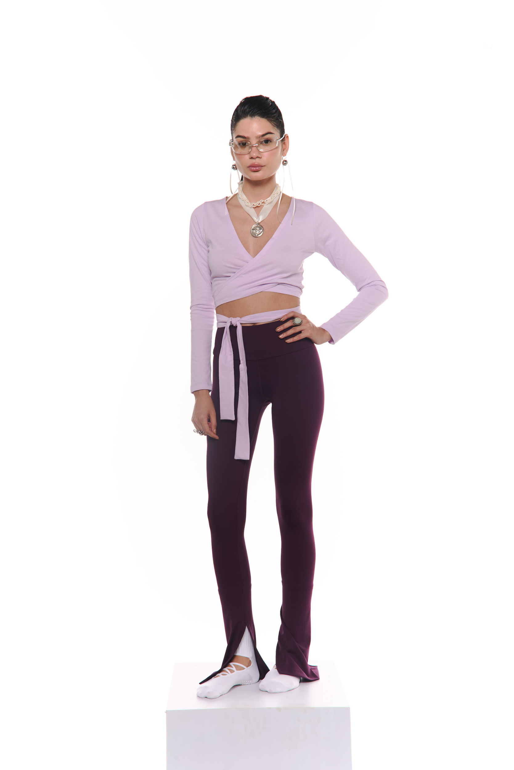Fashion brew long sleeve algodon morada