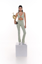 Hot Yoga Hot Girls One-Piece Verde salvia