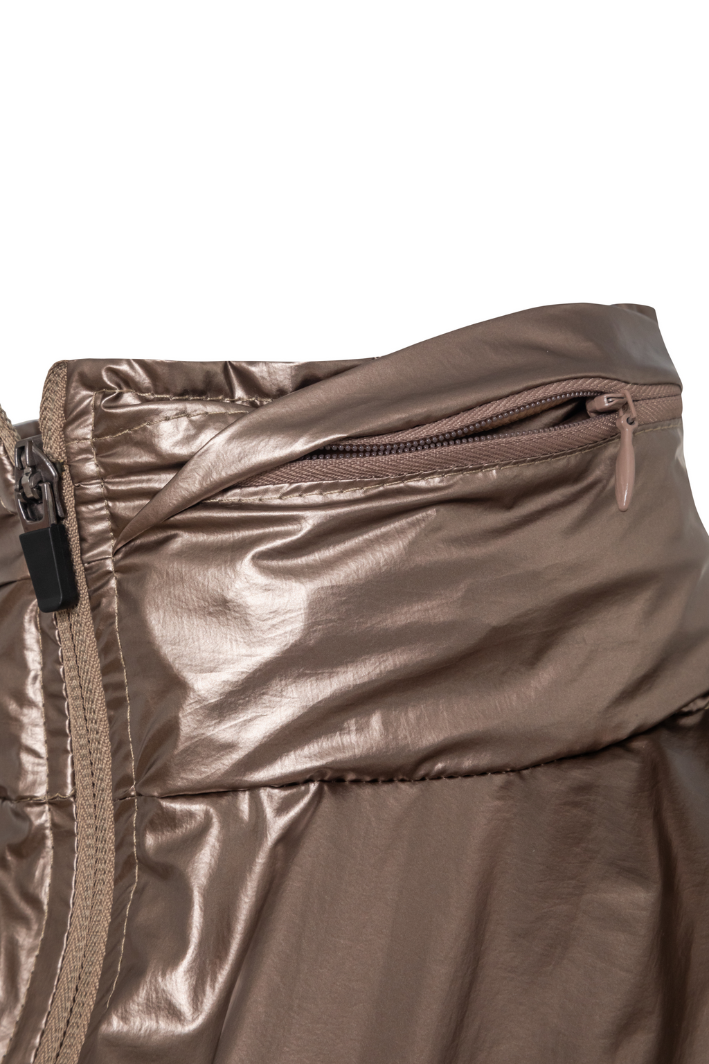 PREVENTA Chaqueta troya metalizada Champaña