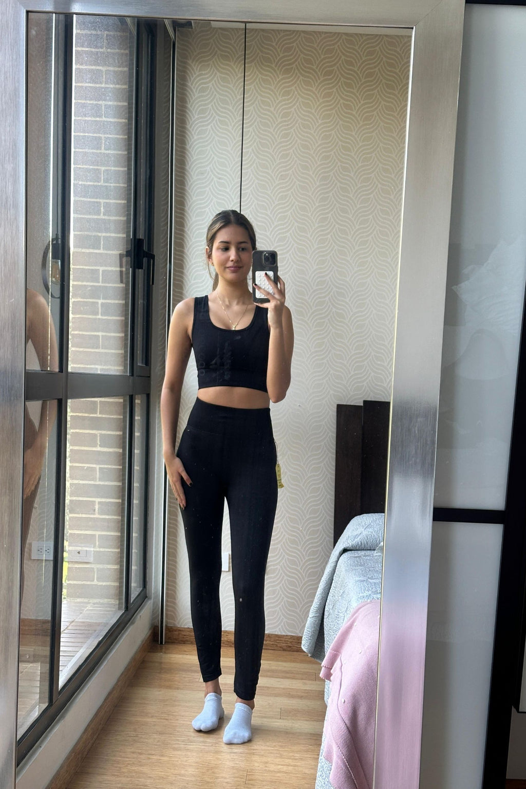 Sample legging negro S look 44