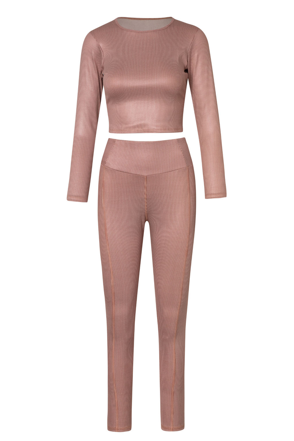 Legging rib tiro alto