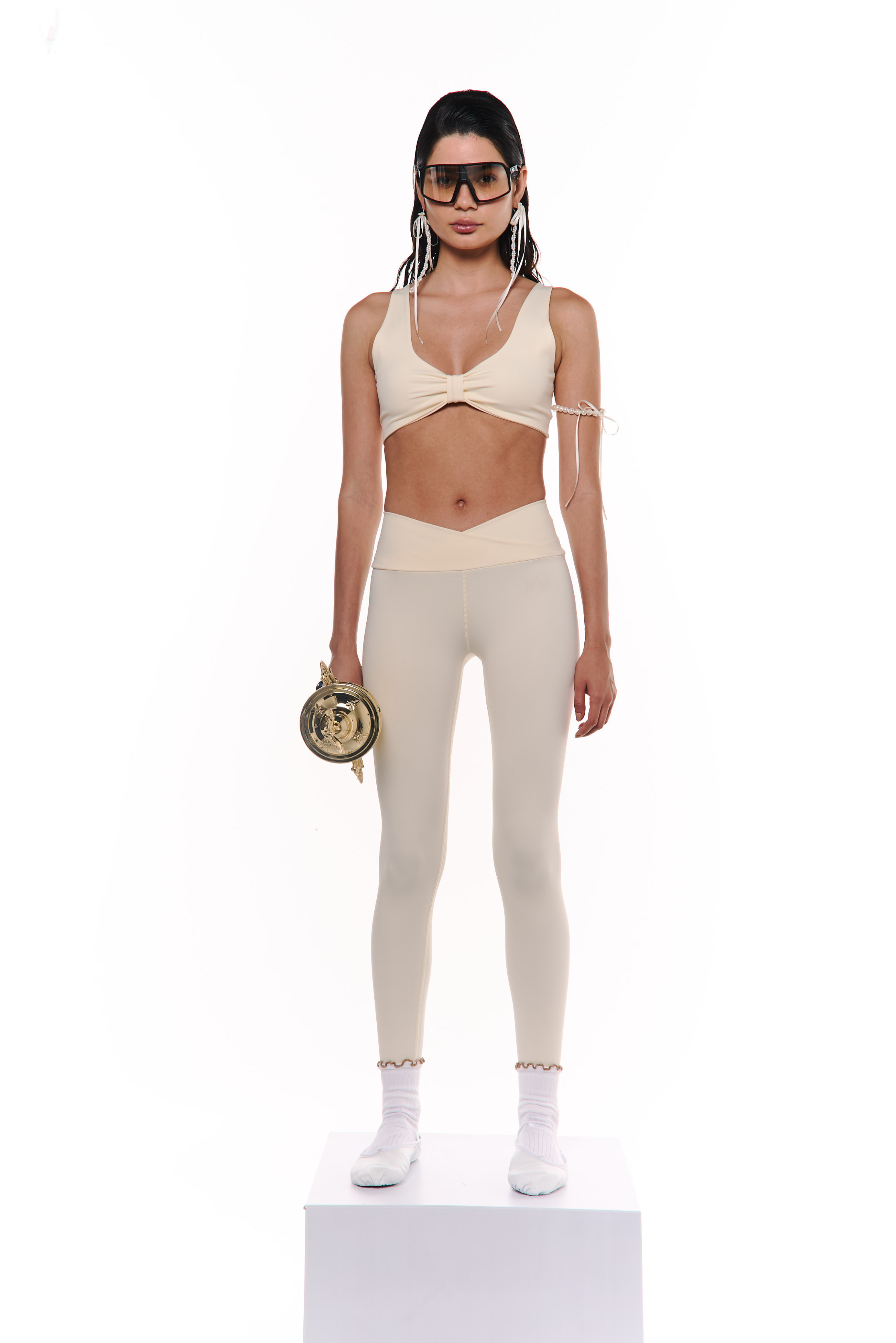 Hot Yoga Hot Girls Legging Beige