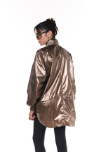 PREVENTA Chaqueta troya metalizada Champaña