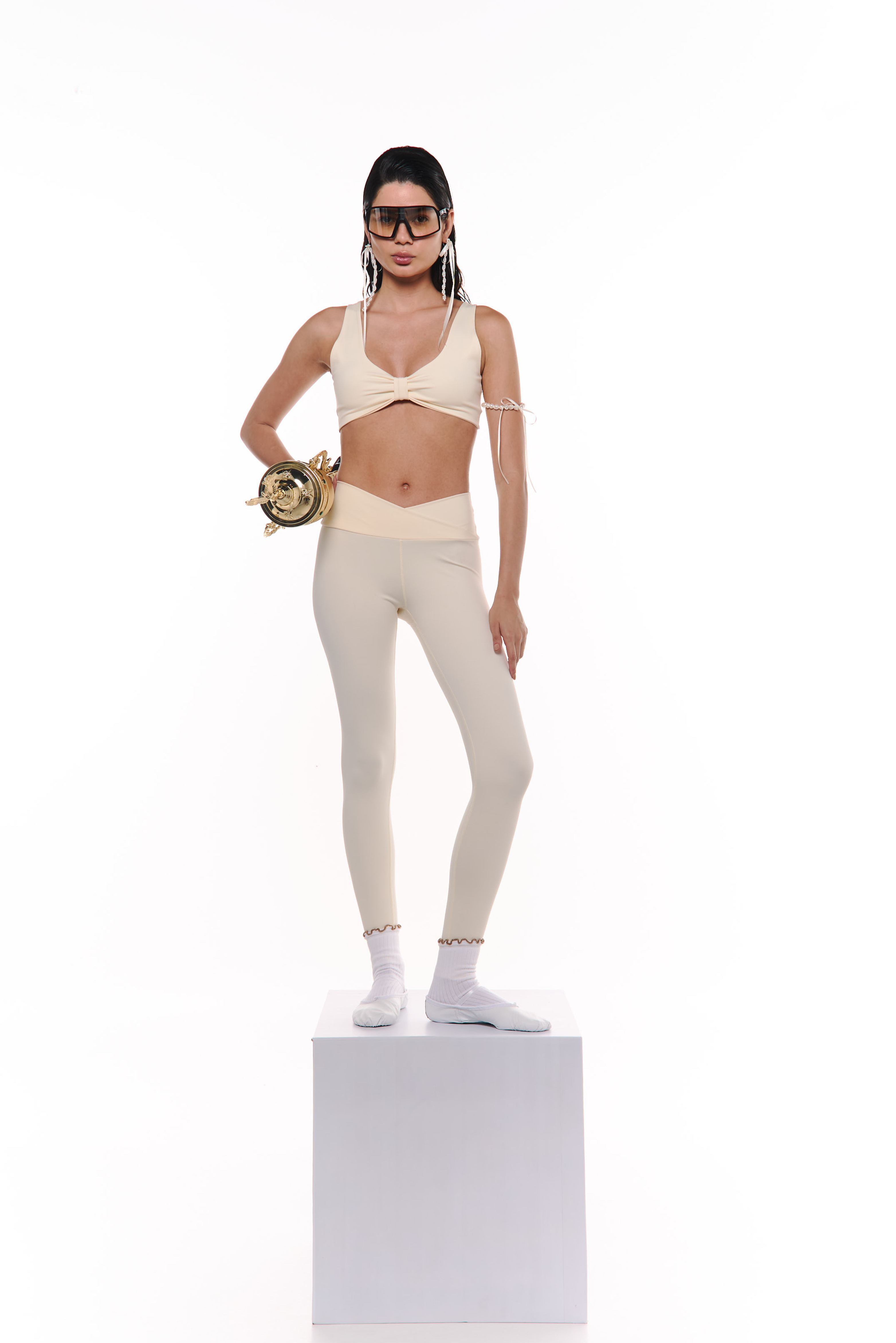 Fashion Brew Sport Bra Beige