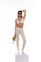 Hot Yoga Hot Girls Legging Beige