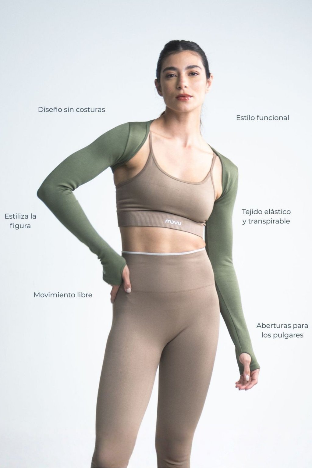 Mangas Aura Seamless Verde Militar