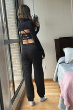 Sample jogger negro S look 19