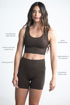 Short Bold Glute Pro Seamless Café