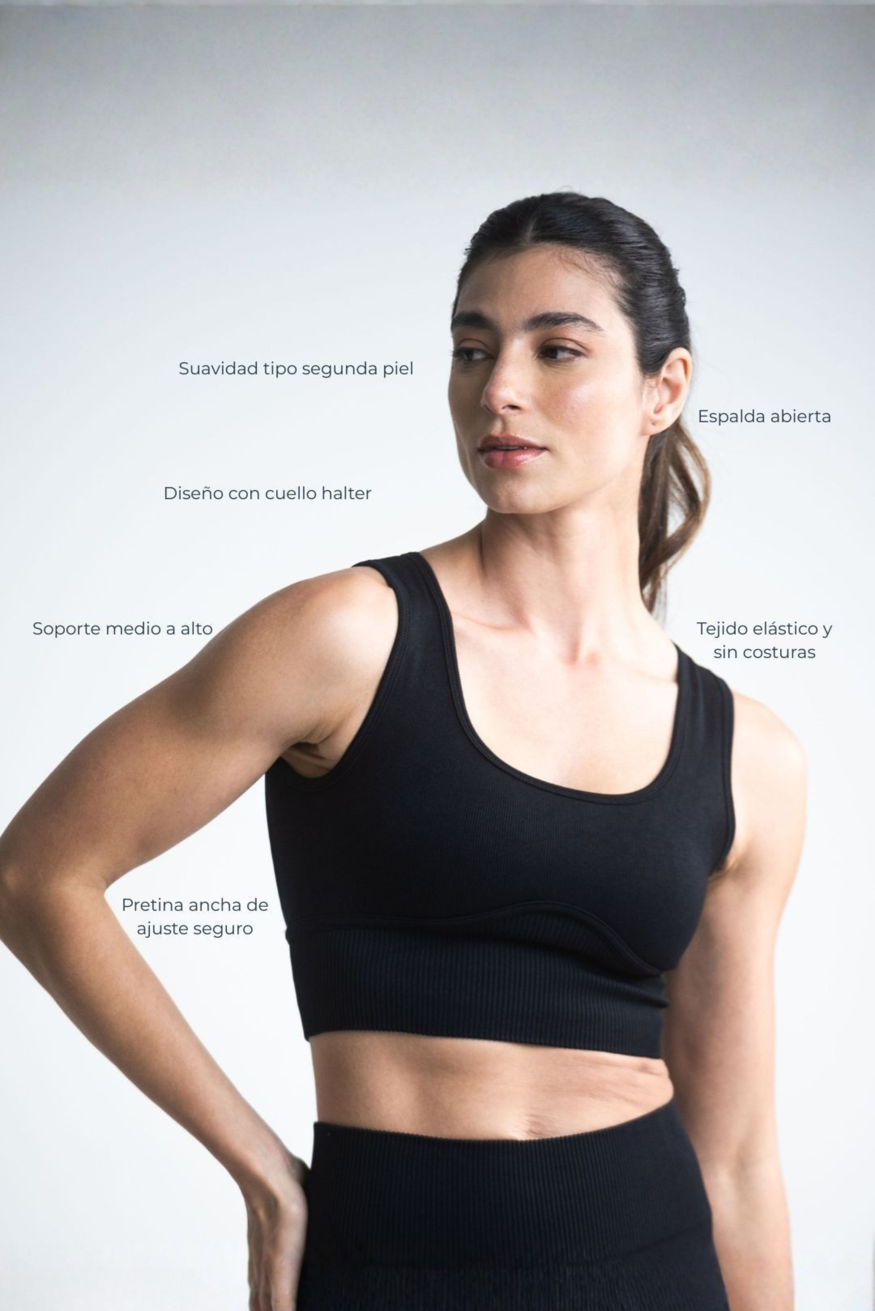 Top Corselle Seamless Negro