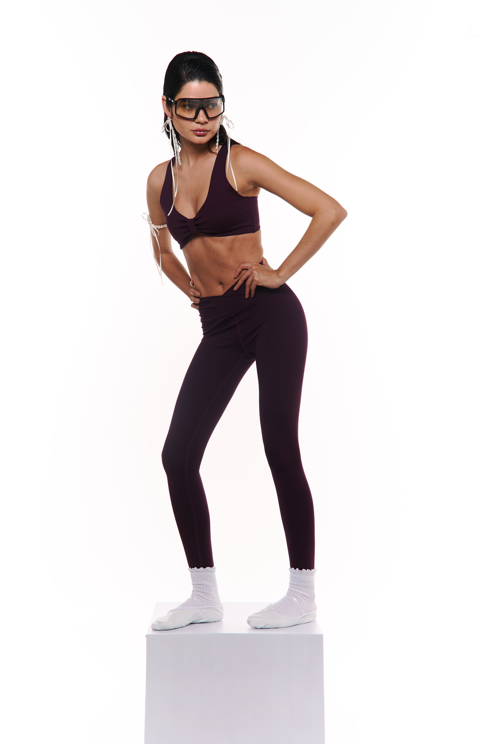 Hot Yoga Hot Girls Legging Berenjena