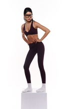 Hot Yoga Hot Girls Legging Berenjena