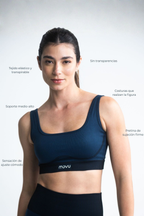 Top Essenza Seamless Azul-Negro