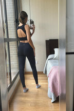 Sample legging rib negro XS look 49