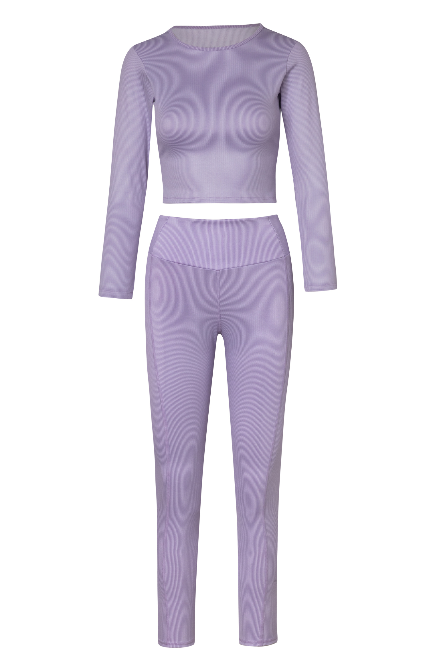 Legging rib tiro alto