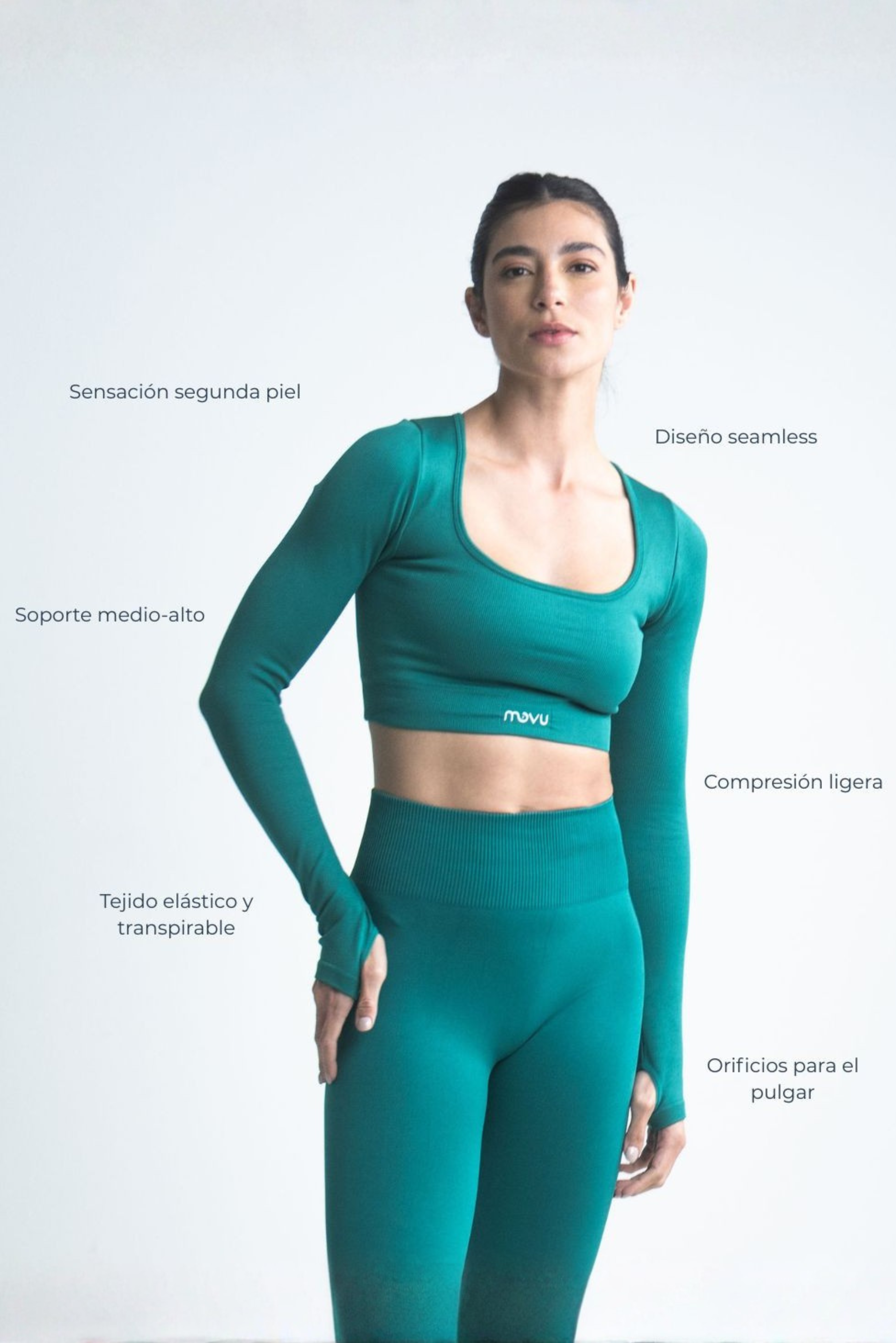 Top Sirelle Seamless Verde