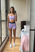 Sample top lila XS look 14