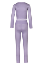 Legging rib tiro alto