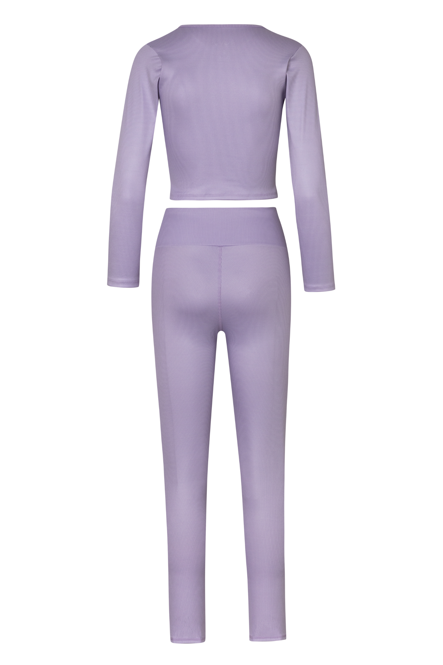 Legging rib tiro alto