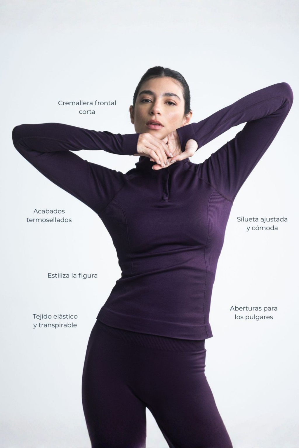 Saco Silkka Seamless Morado