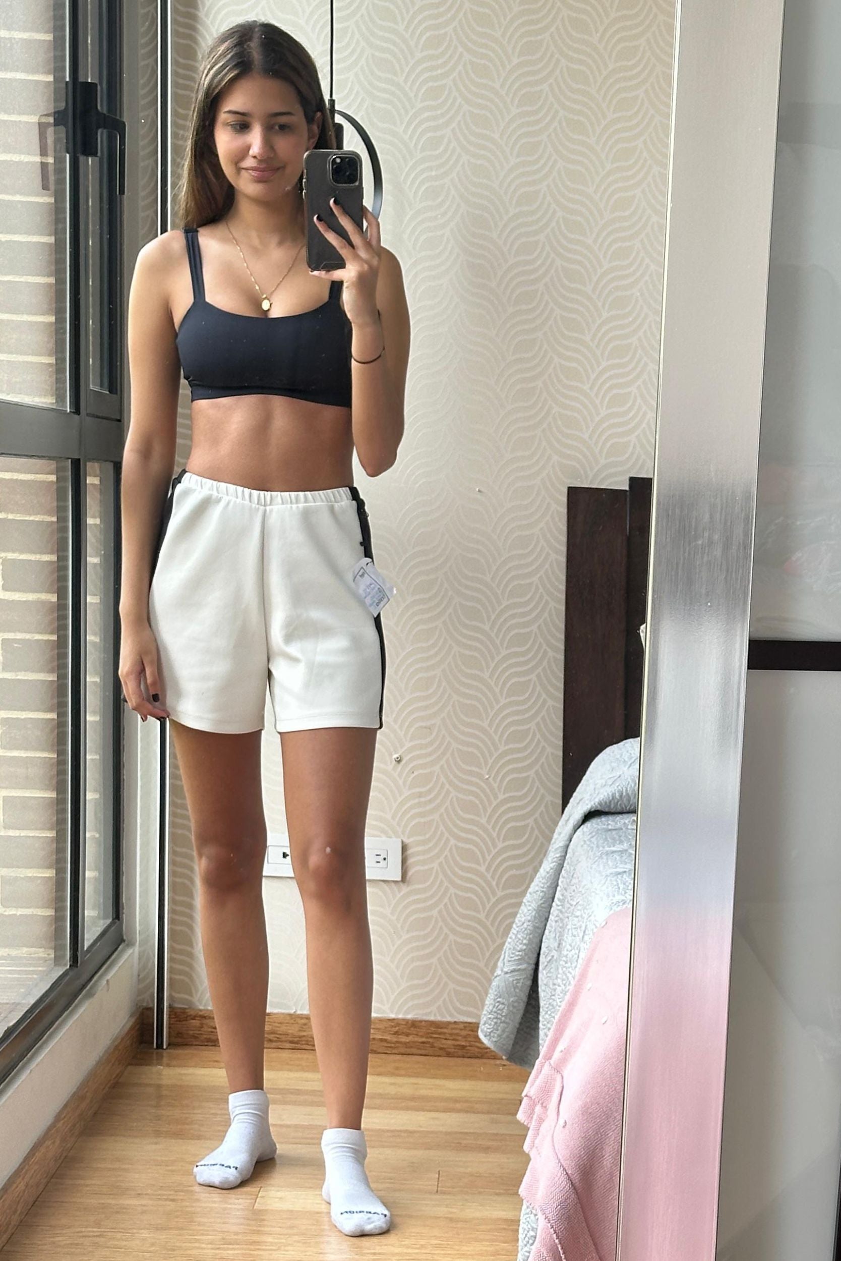 Sample top negro Xs / look 10