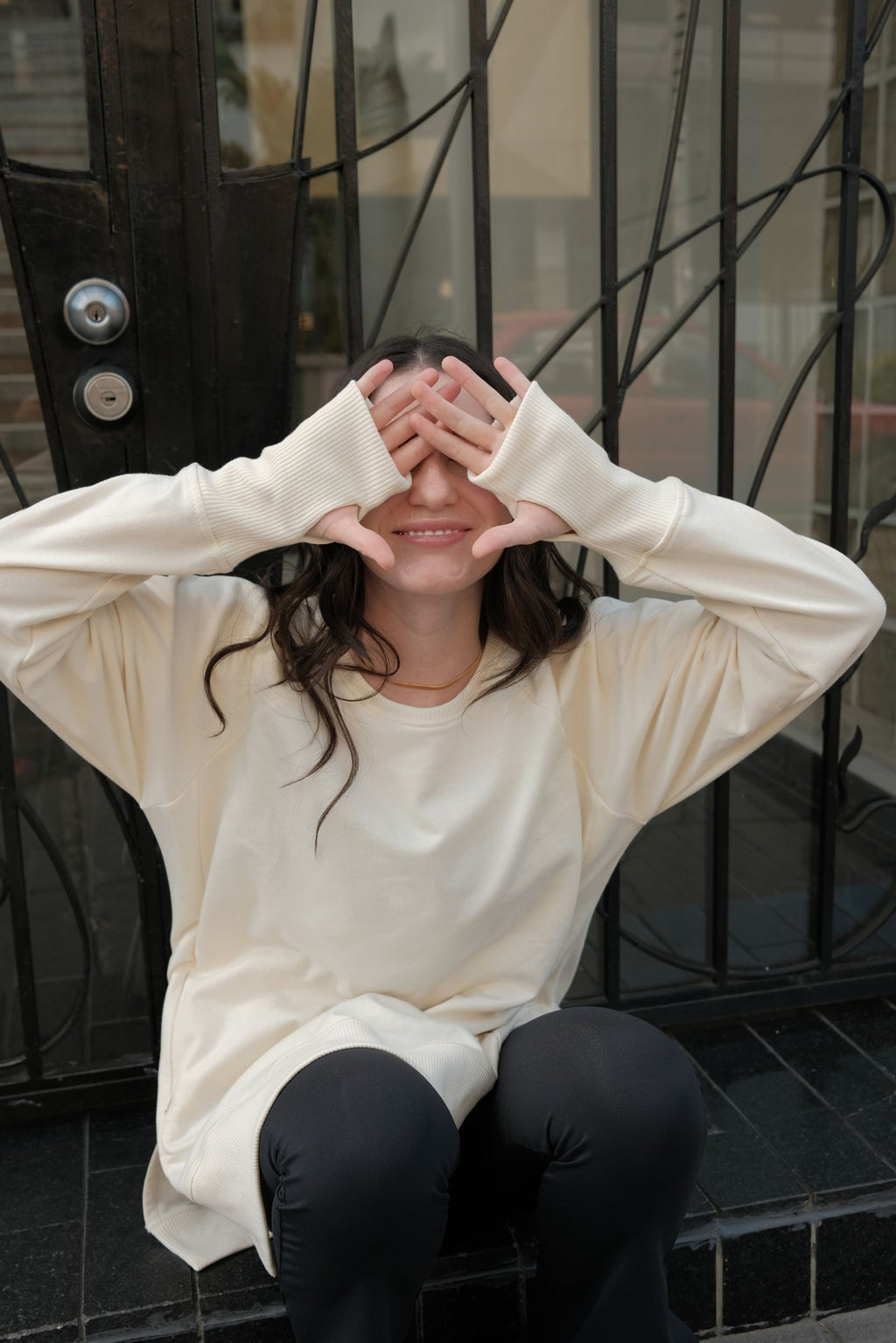 Hoodie basic oversize MOVU