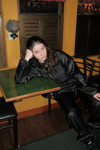 Chaqueta Acero tipo cuero