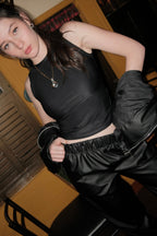 Chaqueta Acero tipo cuero