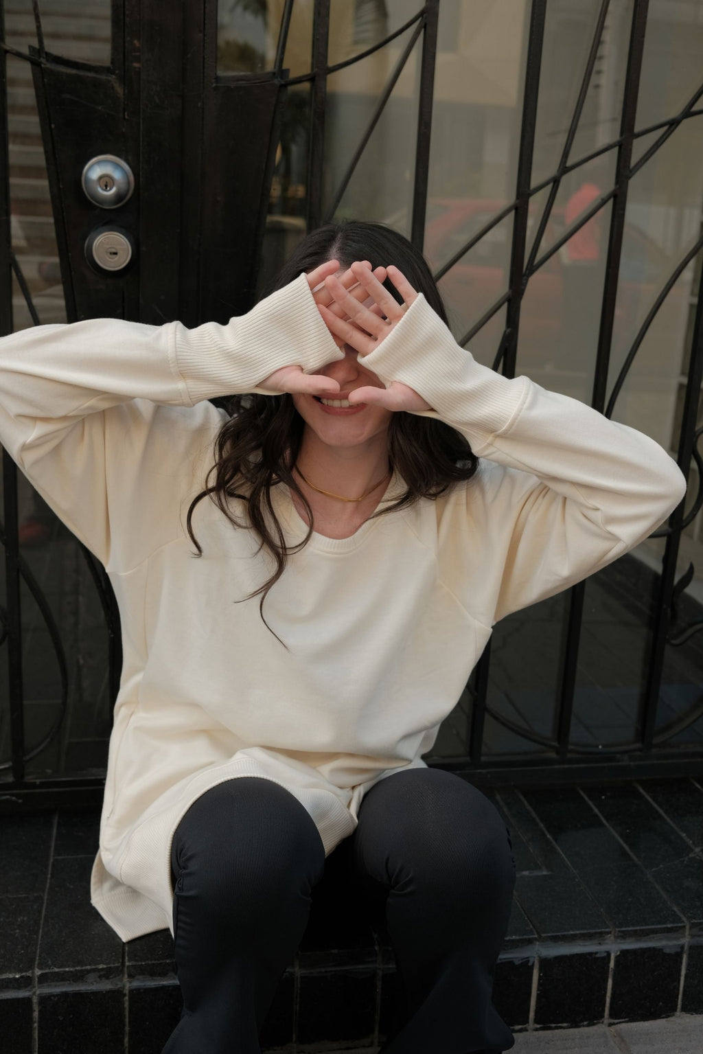 Hoodie basic oversize MOVU