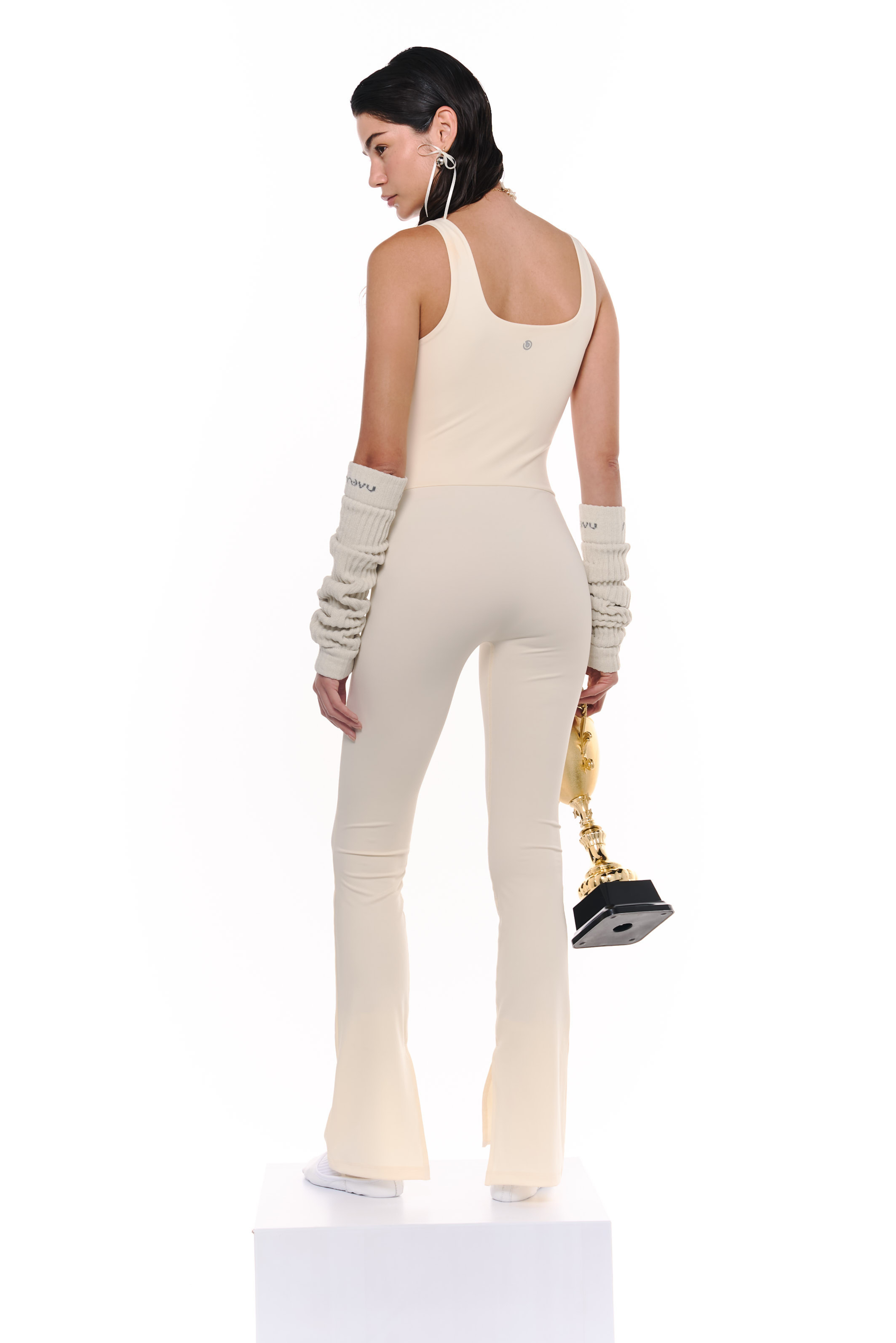 Hot Yoga Hot Girls One-Piece  Beige
