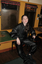 Chaqueta Acero tipo cuero