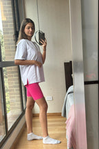 Sample Tshirt blanco talla XS S M L / look 2