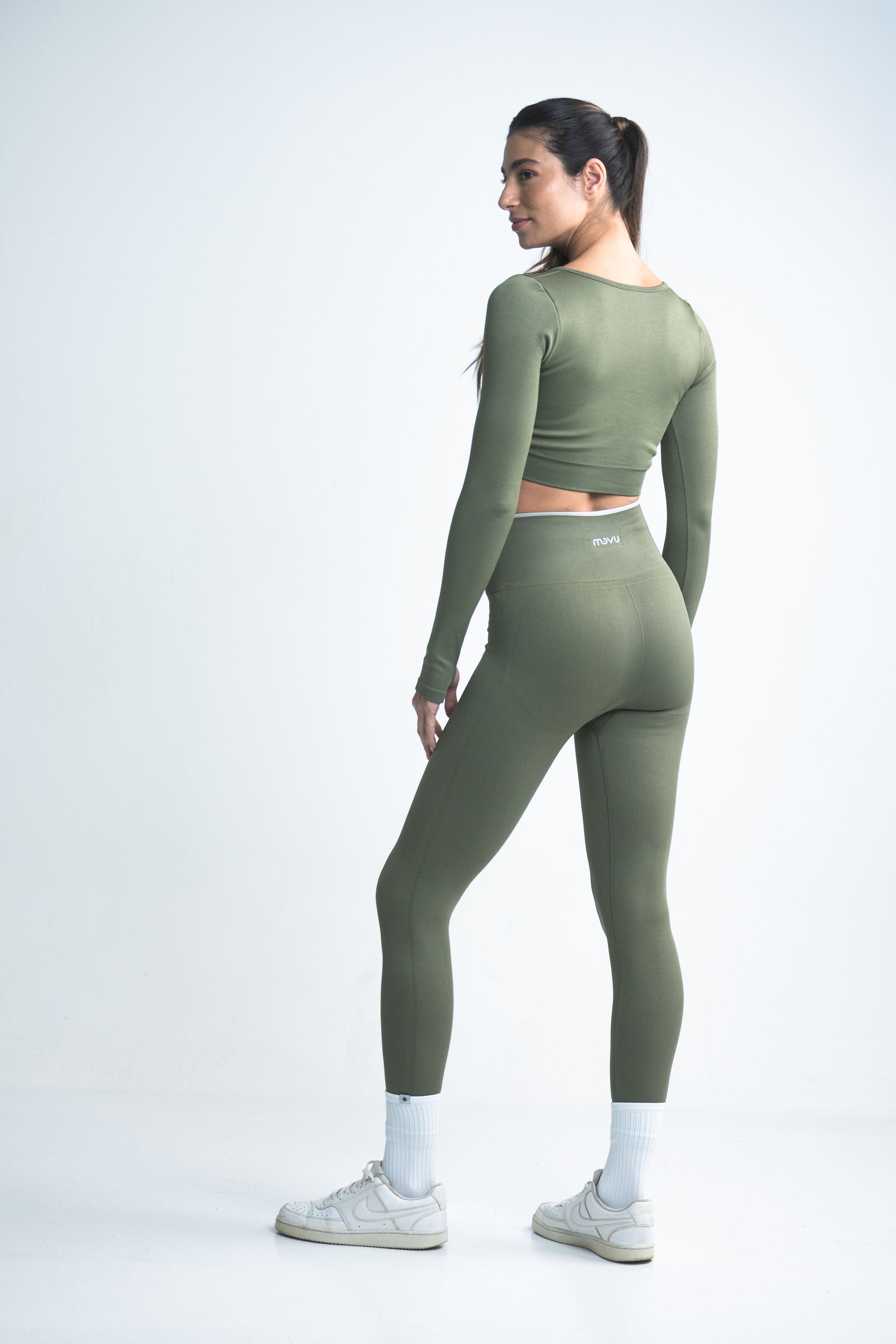 Top Sirelle Seamless Verde Militar