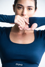 Top Sirelle Seamless Azul