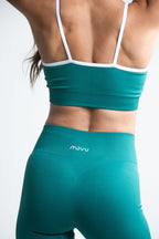 Top Crose Seamless Verde_Blanco