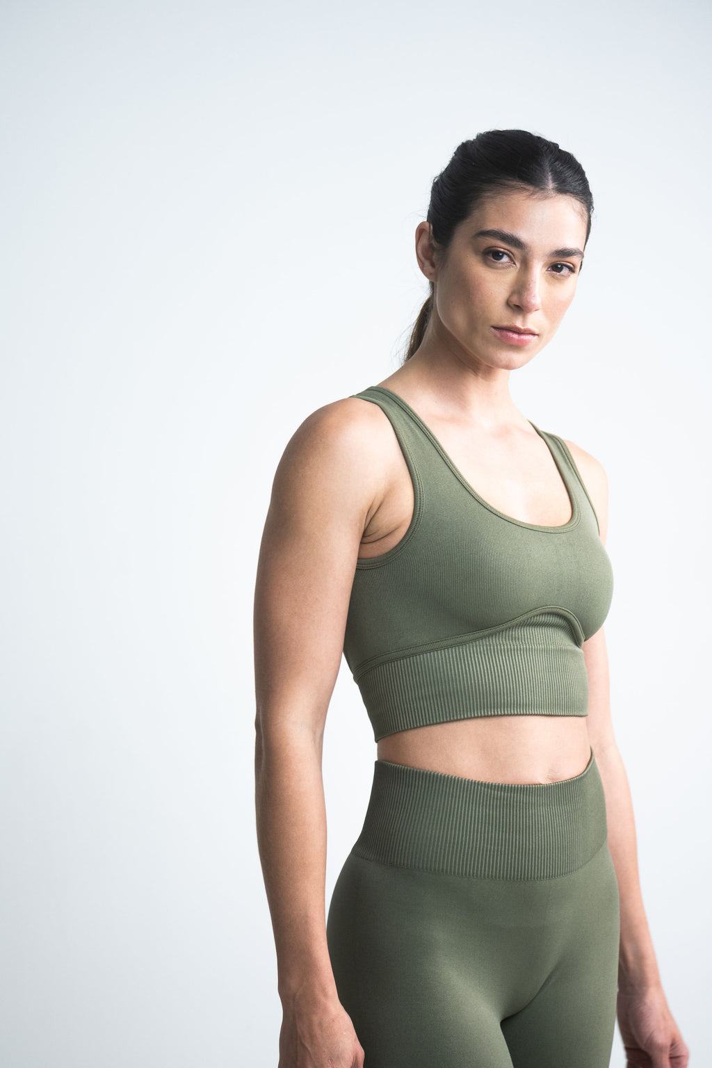 Top Corselle Seamless Verde Militar