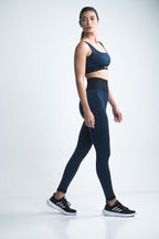 Legging Essenza Seamless Negro-Azul