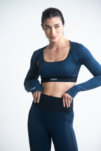 Legging Essenza Seamless Negro-Azul